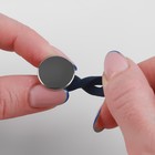 Пуговица для расширения пояса, 17 мм, цвет серебряный - Фото 3