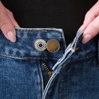 Пуговица «JEANS» для расширения пояса, 17 мм, цвет антик - Фото 5