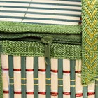 Шкатулка для украшений «Нежно-зелёная», с ручками на молнии, бамбук, 21×20×30 см - фото 59996389