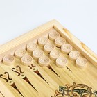 Нарды деревянные большие, с шашками "Герб России", настольная игра, 50 х 50 см - Фото 4