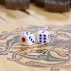 Нарды деревянные большие, настольная игра "Таежный волк", 50 х 50 см, с шашками - Фото 5