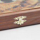 Нарды деревянные большие, настольная игра "Таежный волк", 50 х 50 см, с шашками - Фото 6