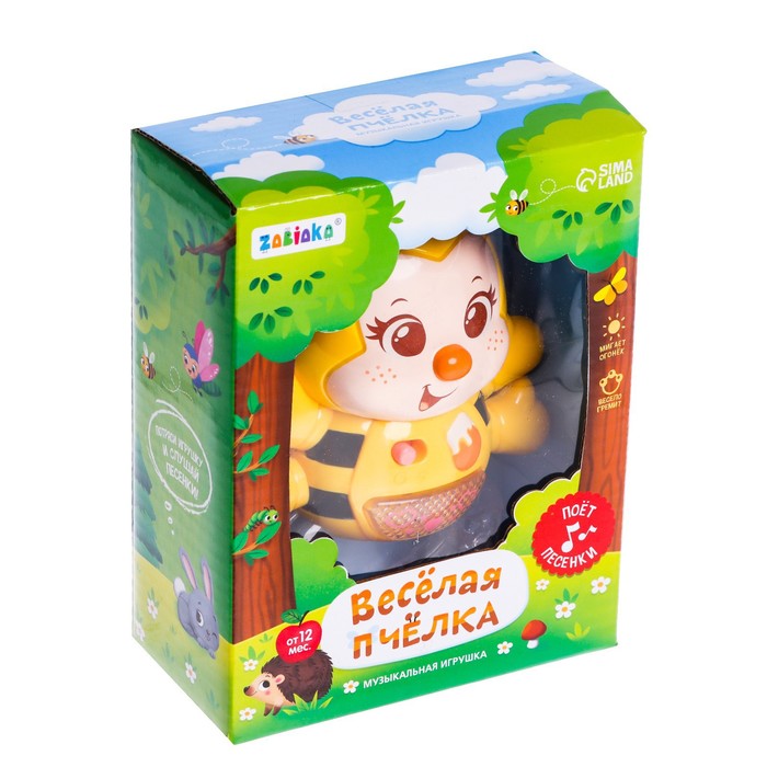 Музыкальная игрушка «Весёлая пчёлка», звук, свет 53862