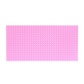 Пластина-перекрытие для конструктора, 25,5 x 12,5 см, цвет розовый