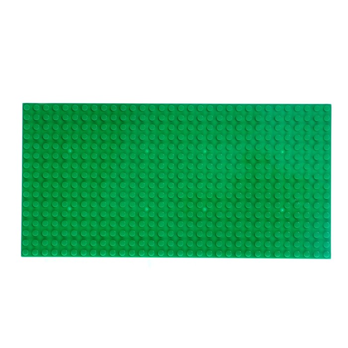 Пластина-перекрытие для конструктора, 25,5 × 12,5 см, цвет зелёный