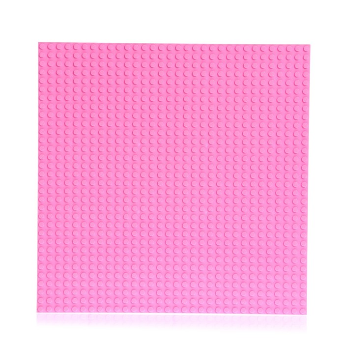 Пластина-основание для конструктора, 25,5 × 25,5 см, цвет розовый