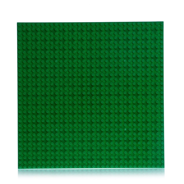Пластина-перекрытие для конструктора, 25,5 × 25,5 см, цвет зелёный - Фото 1