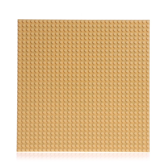 Пластина-перекрытие для конструктора, 25,5 × 25,5 см, цвет бежевый - Фото 1