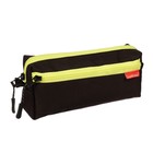 Пенал мягкий, 2 отделения, объёмный, 100 х 210 х 50 мм, Erich Krause, Black&Yellow" 48998 - Фото 2