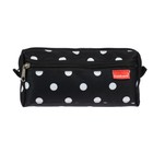 Пенал мягкий, 2 отделения, объёмный, 100 х 210 х 50 мм, Erich Krause, Dots in Black 52286 - фото 24549326