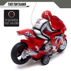 Мотоцикл радиоуправляемый «Спортбайк», работает от батареек, цвет красный - фото 6589978