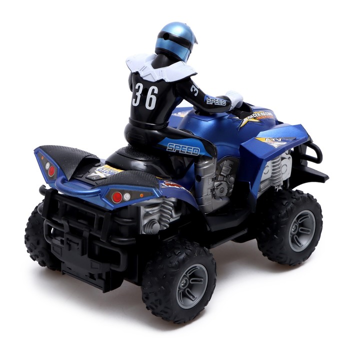 Мотоцикл радиоуправляемый «Квадроцикл», 1:12, цвет синий 53889