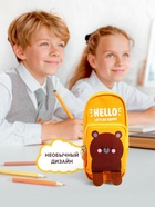 Пенал школьный Calligrata «Зверушки», на молнии, 2 отделения, МИКС - Фото 3