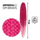 SIM-BRAIDS Афрокосы, 60 см, 18 прядей (CE), цвет розовый/светло-розовый(#FR-1) - фото 9701385