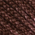 SIM-BRAIDS Афрокосы, 60 см, 18 прядей (CE), цвет каштановый/розовый(#FR-12) - фото 6590383