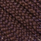 SIM-BRAIDS Афрокосы, 60 см, 18 прядей (CE), цвет каштановый/тёмно-синий(#FR-21) - фото 6590430