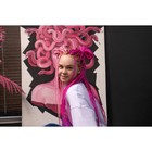 SIM-BRAIDS Афрокосы, 60 см, 18 прядей (CE), цвет русый/розовый/белый(#FR-22) 7532977 - фото 16359619