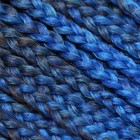 SIM-BRAIDS Афрокосы, 60 см, 18 прядей (CE), цвет чёрный/синий/голубой(#FR-34) - Фото 2