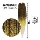 SIM-BRAIDS Афрокосы, 60 см, 18 прядей (CE), цвет русый/жёлтый/белый(#FR-29) - фото 6590516