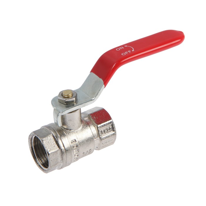 Кран шаровой ZEIN engr, внутренняя 1/2", PN 4, для холодной воды, 5-45°С, рычаг, цинк - Фото 1