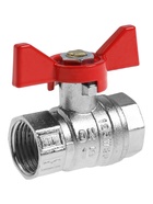 Кран шаровой ZEIN engr, внутренняя резьба 1/2", бабочка, цинк - Фото 4