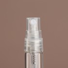 Флакон стеклянный для парфюма, с распылителем, 5 мл, цвет прозрачный - Фото 3