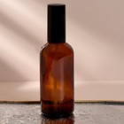 Флакон стеклянный для парфюма, с распылителем, 100 мл, цвет коричневый/чёрный - Фото 3