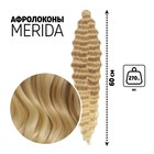 МЕРИДА Афролоконы, 60 см, 270 гр, цвет светло-русый/блонд HKB15/613 (Ариэль) - фото 318859208