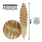 МЕРИДА Афролоконы, 60 см, 270 г, светло-русый, блонд HKB15/613 (Ариэль) - Фото 1