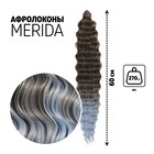 МЕРИДА Афролоконы, 60 см, 270 гр, цвет тёмно-русый/светло-голубой HKB6К/Т3930 (Ариэль) - фото 6590702