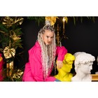 МЕРИДА Афролоконы, 60 см, 270 г, цвет пудровый тёмно-красный HKBТ1762 (Ариэль) - Фото 5