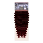 ГОЛЛИВУД Афролоконы, 60 см, 270 гр, цвет тёмно-бордовый/бордовый HKB99/39 (Катрин) - Фото 4