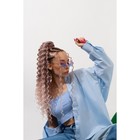 ГОЛЛИВУД Афролоконы, 60 см, 270 гр, цвет тёплый блонд/белый HKB613А/60 (Катрин) - Фото 5