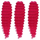 ГОЛЛИВУД Афролоконы, 60 см, 270 гр, цвет малиновый/фуксия HKBТ227С/8D (Катрин) - фото 21571618