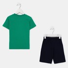 Комплект (футболка/шорты) для мальчика, цвет зелёный, рост 116 см 7830808