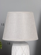 Лампа настольная RISALUX 16528/1GR, E14, 40 Вт, бело-серая, 17.5×17.5×27.5 см - фото 809634373