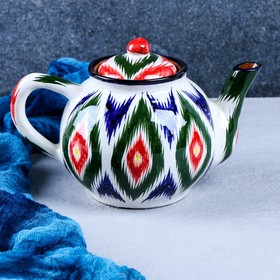 Чайник Риштанская керамика 'Атлас', 0,8 л, разноцветный