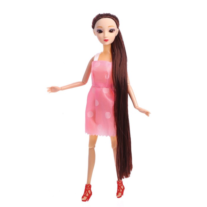 Кукла модная шарнирная «Карина», в платье, МИКС 53896