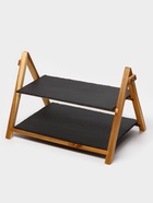 Блюдо - этажерка Magistro Valley, 2 яруса, сланец, чёрное - Фото 4