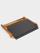 Блюдо - этажерка Magistro Valley, 2 яруса, сланец, чёрное - Фото 7