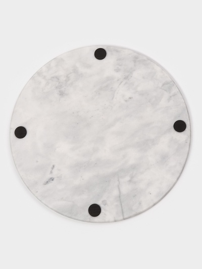 Доска для подачи Magistro Marble, d=30 см, из мрамора
