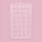 Форма для конфет и шоколада «Пазлы», 20×12×2.5 см, 32 ячейки 2×2×0.8 см, пластик, прозрачная - Фото 2