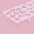 Форма для конфет и шоколада «Блеск», 18 ячеек, 20×12×2.5 см, пластик, прозрачная - Фото 3