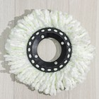 Набор для уборки, ведро с металлической центрифугой 7.2 л, швабра с телескопическим черенком 76-105 см, запасная насадка из микрофибры, МИКС - Фото 3