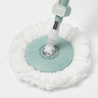 Швабра для мытья пола Доляна, металлический наконечник, микрофибра, телескопическая ручка 87-115 см - Фото 5