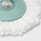 Швабра для мытья пола Доляна, металлический наконечник, микрофибра, телескопическая ручка 87-115 см - Фото 6