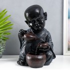 Фонтан настольный "Маленький Будда с чайником" 41х27х26 см - фото 9732361