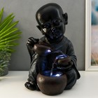 Фонтан настольный "Маленький Будда с чайником" 41х27х26 см - фото 9732367