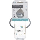 Поильник - непроливайка детский M&B с мягким носиком, от 9 мес., 270 мл., с ручками, серый - Фото 4