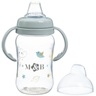 Поильник - непроливайка детский M&B с мягким носиком, от 9 мес., 270 мл., с ручками, серый - Фото 8
